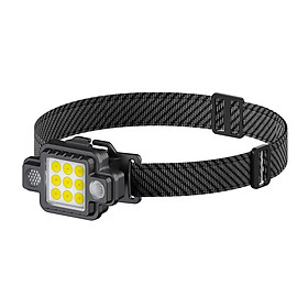 USB Rechargeable Headlamp Outdoor Flashlight Headlight Work Light with Adjustable Head 5 Light Modes for Cycling Camping Hiking Running