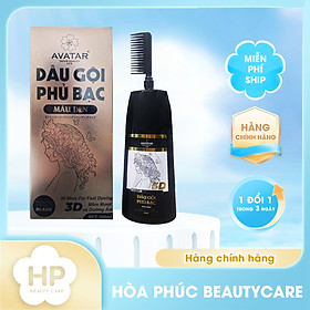 Dầu Gội Phủ Bạc Thảo Dược Avatar Màu Đen Dạng Chai 500mL