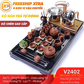 Mua Bàn Trà Điện Thông Minh Giá Rẻ Đầy Đủ Khay Bàn  Ấm Chén Đỏ Gạch Cùng Bếp Pha Trà Tự Động phiên bản 2021 (Có sẵn)