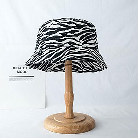 Mũ Xô Bucket Retro Họa tiết Ngựa vằn Chống nắng Nón Tai bèo Cá tính Nhật Bản Mũ Nón Xô Ulzzang Hàn Quốc Mùa Hè
