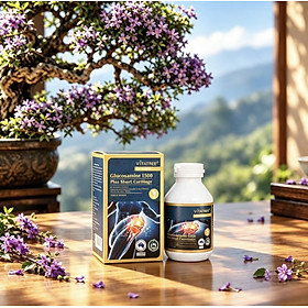Viên uống bổ khớp Vitatree Glucosamine 1500 plus shark cartilage, lọ 80v, nhập khẩu Úc