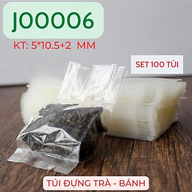 Mua Túi Đựng Trà Thảo Dược Set 100 Túi Bánh Quy Cookies Dập Nhiệt Trong Suốt - J00006