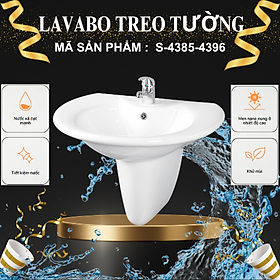 Mua LAVABO KÈM BỆ ĐỠ  CAO CẤP MÃ S-4385-4396