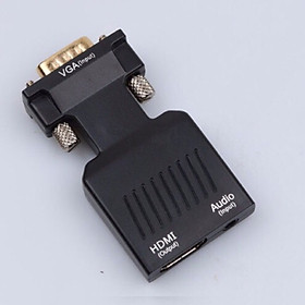 Hình ảnh Bộ Chuyển Đổi Vga Sang HDMI Có Audio - Tặng Dây HDMI 1.5m ( Vga To HDMI Full HD 1080 )