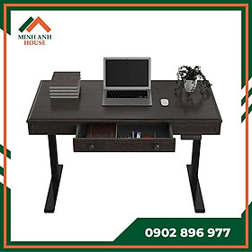Mua Bàn làm việc có ngăn kéo tự động điều chỉnh độ cao MS06  mặt bàn gỗ  khung bàn phủ sơn tĩnh điện