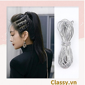 CUỘN 10 MÉT Dây Ruy băng Classy hợp kim nhôm không co giãn kim tuyến mảnh, dùng Q563