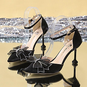 Mua Giày cao gót mũi nhọn đính đá thời trang mùa thu hàng mới dành cho bạn nữ 2021