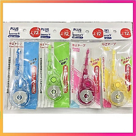 HỘP 10 CÂY BÚT XÓA KÉO PLUS WH-105T ĐỦ MÀU