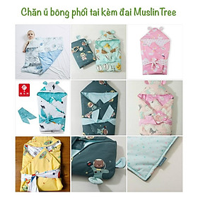 Chăn ủ có tai chất liệu bông MuslinTree 70x85cm