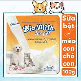 Sữa Bột BIO cho Chó Mèo ( Gói 100g)