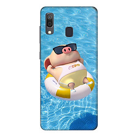 Ốp lưng dành cho điện thoại Samsung Galaxy A30 hình Heo Con Tắm Biển - Hàng chính hãng
