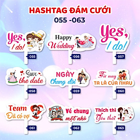 Mua Bảng hashtag cầm tay chụp hình đám cưới  sinh nhật  sự kiện  tất niên (MS 055 - 081)