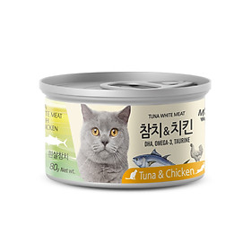 Cá ngừ trắng đóng hộp cho mèo - tuna white meat 80g