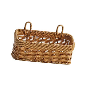 Kitchen Storage Basket Decorative Basket Storage Basket for Garden Flower Pot Wall Decorations