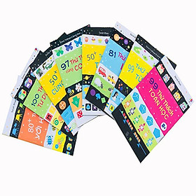 Sách - Combo 8 Cuốn Phát triển IQ cho Trẻ Từ 6+ ( IQ - Tư duy logic - Toán học - Con số - Hình ảnh - Mật mã - Trí nhớ - Từ vừng )