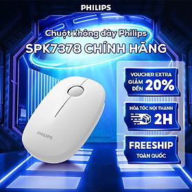 Chuột không dây Philips SPK7378 - Hàng chính hãng - Màu Xám