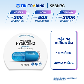 Combo 10 Mặt Nạ BNBG Hydrating Vita Genic Jelly Mask Dưỡng Ẩm Da Đa Tầng 30mlx10