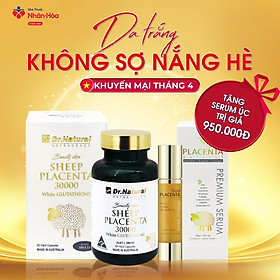 Viên uống trắng da Beauty skin Sheep placenta 30000 White Glutathione