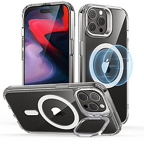 Ốp Lưng Dành Cho iPhone 15 ProMax/ iPhone 15 Pro ESR Classic Hybrid Case with Stash Stand (HaloLock)_ Hàng chính hãng