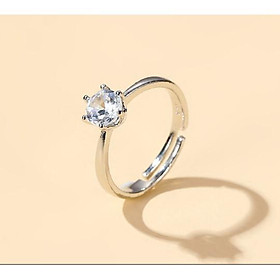Nhẫn nữ bạc S925 đính đá zircon lấp lánh