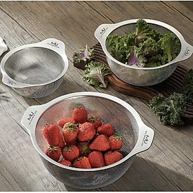 Mua Set 3 rổ Zwilling Miu cao cấp chất liệu siêu xịn  inox công nghệ mới chống bám vân tay (size 16 20 24cm)
