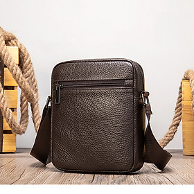 Túi đeo chéo nam DA BÒ THẬT phong cách mới  - BEE GEE DCN9214