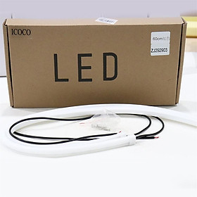 A Pair Of 12V 60Cm Monochrome With Steering LEDs Tear-Eye Red Lights