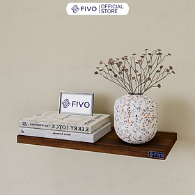 Kệ Treo Tường Trang Trí Decor FIVO Mã FB41 Chất Liệu Gỗ Chống Ẩm Dày 17mm, Tiết Kiệm Diện Tích, Đinh Âm Tường Chắc Chắn