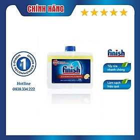 Dung dịch tẩy rửa máy rửa chén Finish Dishwasher Cleaner Lemon 250ml - hương chanh