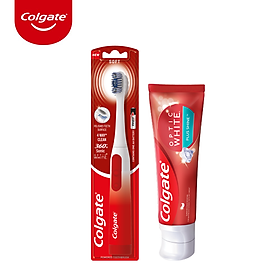 Combo trắng sáng Bàn chải điện Colgate Sonic Optic White trắng sáng sóng