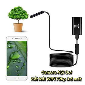 Camera nội soi chống nước 3,5 mét WIFI IOS,Android Endoscope YPC Ø8mm HD720p - Home and Garden
