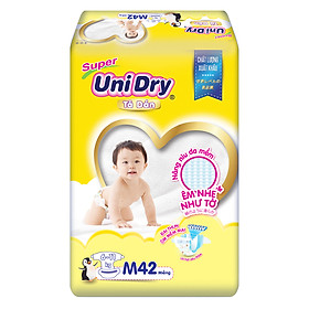 Combo 4 Tã Dán Cho Bé UniDry (G6+) size M42 (42 Miếng)