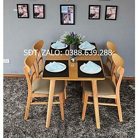 Bộ Bàn Ăn Ghế Ăn Mango Gỗ Tự Nhiên 4 Ghế và 6 Ghế
