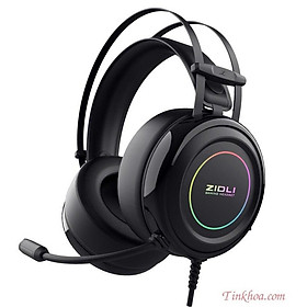 Hình ảnh Tai nghe gaming Zidli ZH7-RB (7.1, USB, Led) - Hàng Chính Hãng 