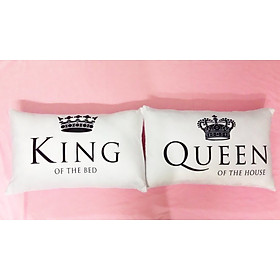 Mua Cặp vỏ gối đôi 40-60cm King & Queen