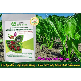 Mua Chế Phẩm Men Vi Sinh Nấm Đối Kháng Trichoderma Tưới Hoặc Phun Xịt Cho Hoa Hồng  Hoa Lan  Cây Cảnh - Đức Bình 200gr