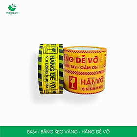 Combo 12 Cuộn băng keo HÀNG DỄ VỠ 4.7cm - Băng dính niêm phong đóng hàng