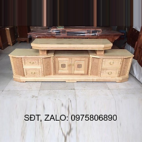 Kệ tivi gỗ sồi hiện đại gỗ tự nhiên 2m2 , TỦ ĐỂ TIVI GỖ