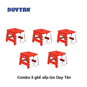 Combo 5 ghế nhựa xếp lùn Duy Tân (29,6 x 24 x 21,4 cm) Thiết Kế Nhỏ Gọn Tiện Lợi | TriTin
