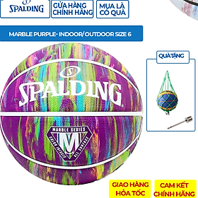 Quả Bóng Rổ Spalding Marble Series (84-412Z)- Indoor/ Outdoor size 6
