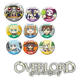 Combo 9 huy hiệu OVERLORD anime chibi dễ thương