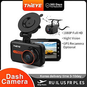Thieye 1080p Dash Cam HD Video Recorder 3.0 inch Hỗ trợ cam phía sau máy ảnh xe hơi xe hơi DVR 24H Đỗ xe tự động ghi màu tên: Carbox6