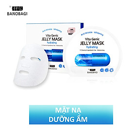 Combo 10 Mặt nạ giấy cấp nước dưỡng ẩm da mềm mượt, căng bóng Banobagi Vita Genic Hydrating Jelly Mask (Vitamin E) 30ml x10