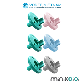 MinikOiOi Núm ti silicone cao cấp mềm mại cho bé từ sơ sinh (set 2 cái)