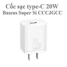 Mua Cốc sạc type-C 20W Baseus Super Si Quick Charger CCCJGCC - Hàng chính hãng