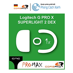 Mua Feet chuột PTFE Corepad CNC milled Skatez PRO MAX dành cho Logitech G PRO X SUPERLIGHT 2 DEX (1 bộ) - Hàng Chính Hãng