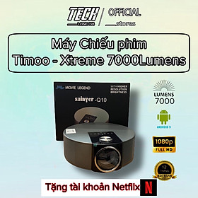 Mua Máy Chiếu Phim TIMOO-XTREME Full HD Android 9.0 Độ Sáng Lên Tới 7000Lumens (Tặng Kèm Màn VÀ Kệ Giá Đỡ Máy Chiếu)