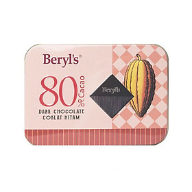 Dark Chocolate Beryl's 80% Cacao hộp 108gr (18 viên)