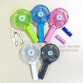 QUẠT MINI FAN CẦM TAY TÍCH ĐIỆN Kèm ảnh thật