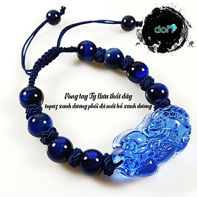 VÒNG TỲ HƯU THẮT DÂY - TOPAZ XANH DƯƠNG